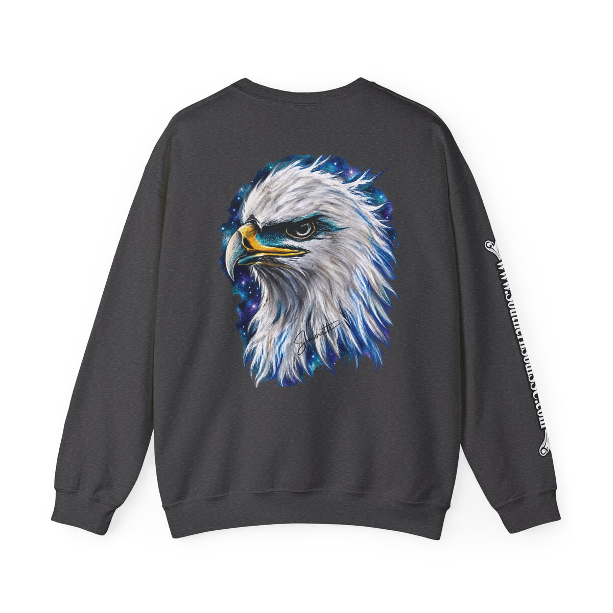 Unisex Heavy Blend™ Crewneck Sweatshirt-Eagle on Back
