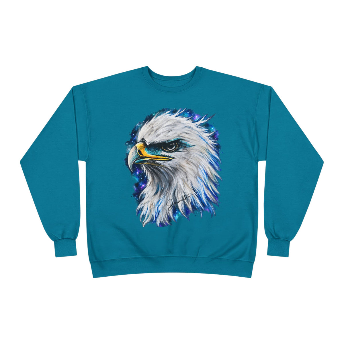 Unisex EcoSmart® Crewneck Sweatshirt-Eagle on Front