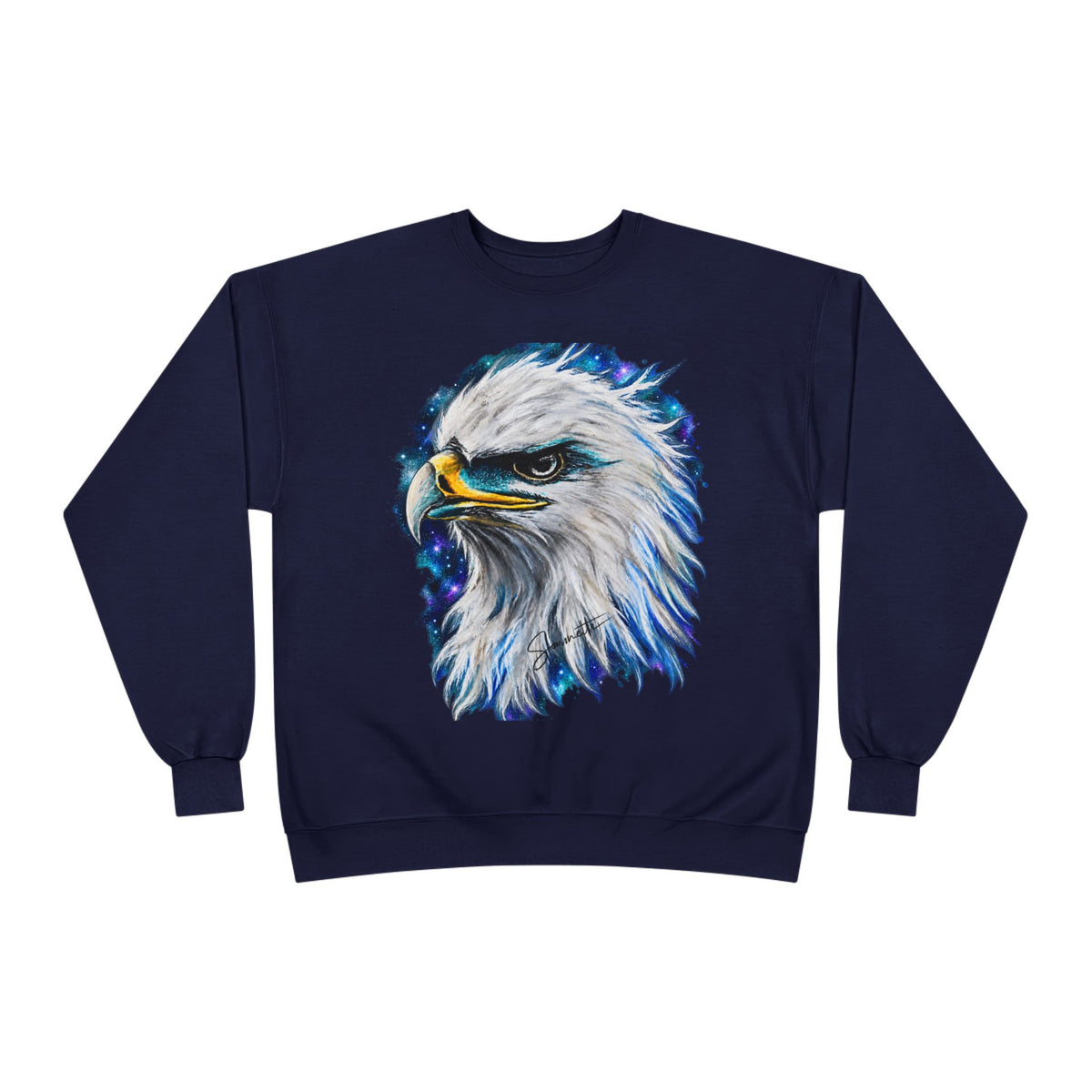Unisex EcoSmart® Crewneck Sweatshirt-Eagle on Front
