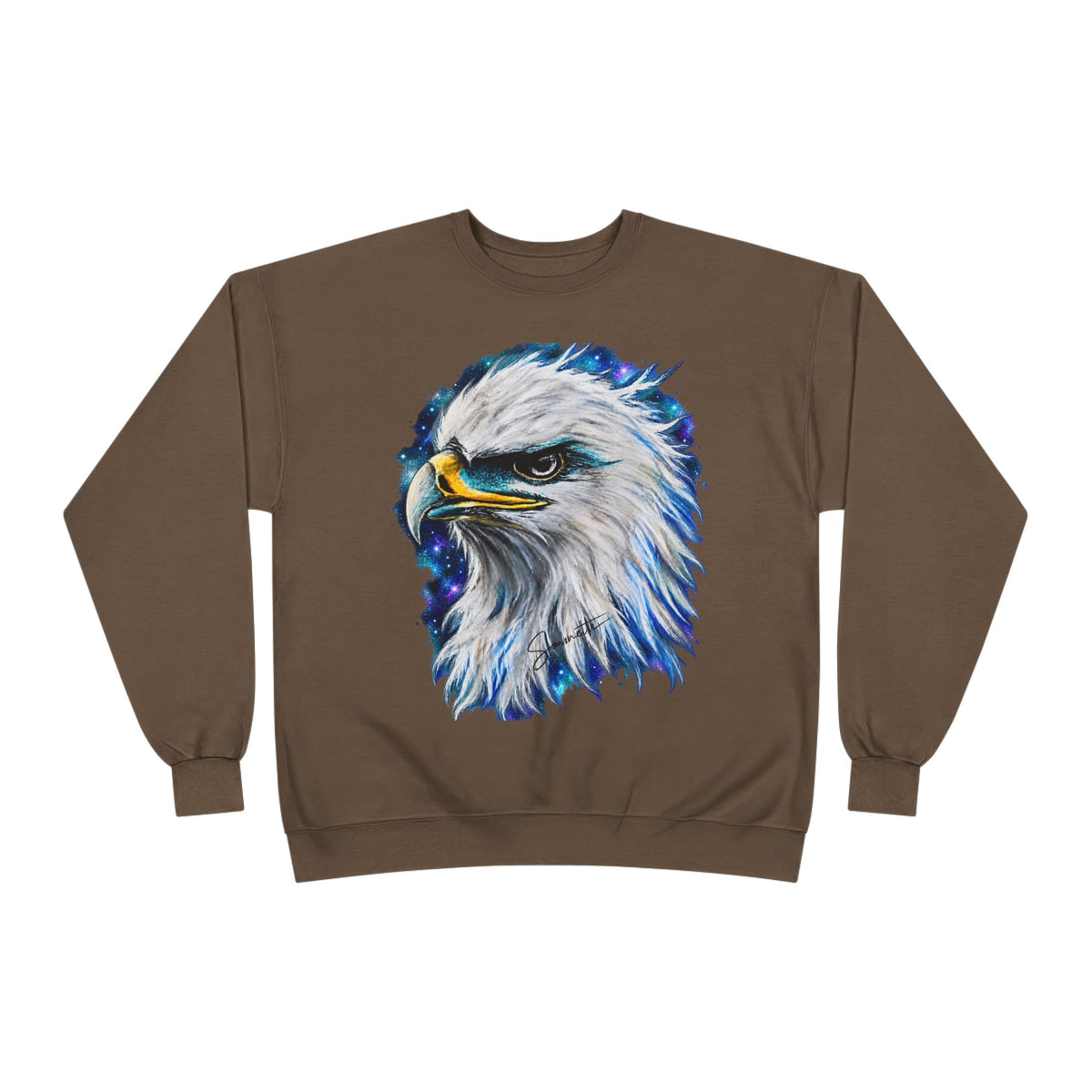 Unisex EcoSmart® Crewneck Sweatshirt-Eagle on Front