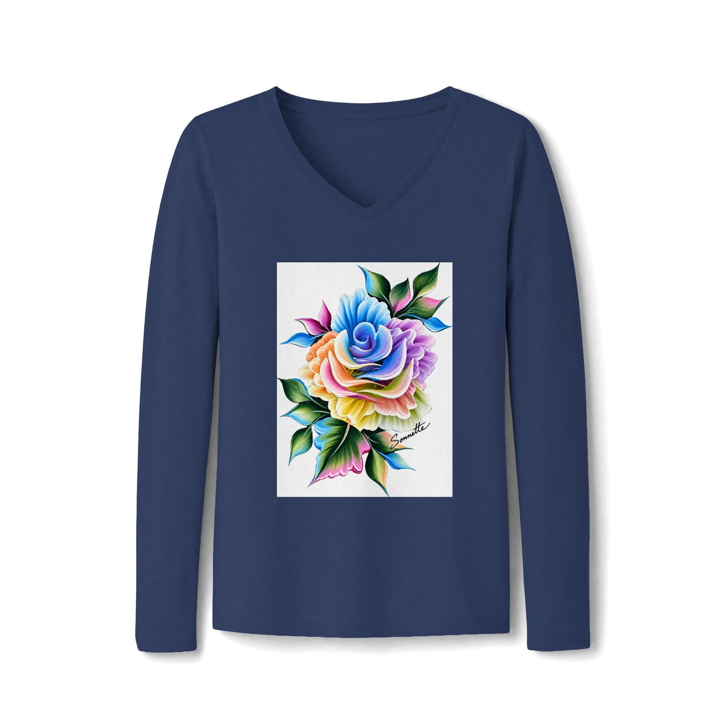 Women's Long Sleeve Fan Favorite V-Neck Tee