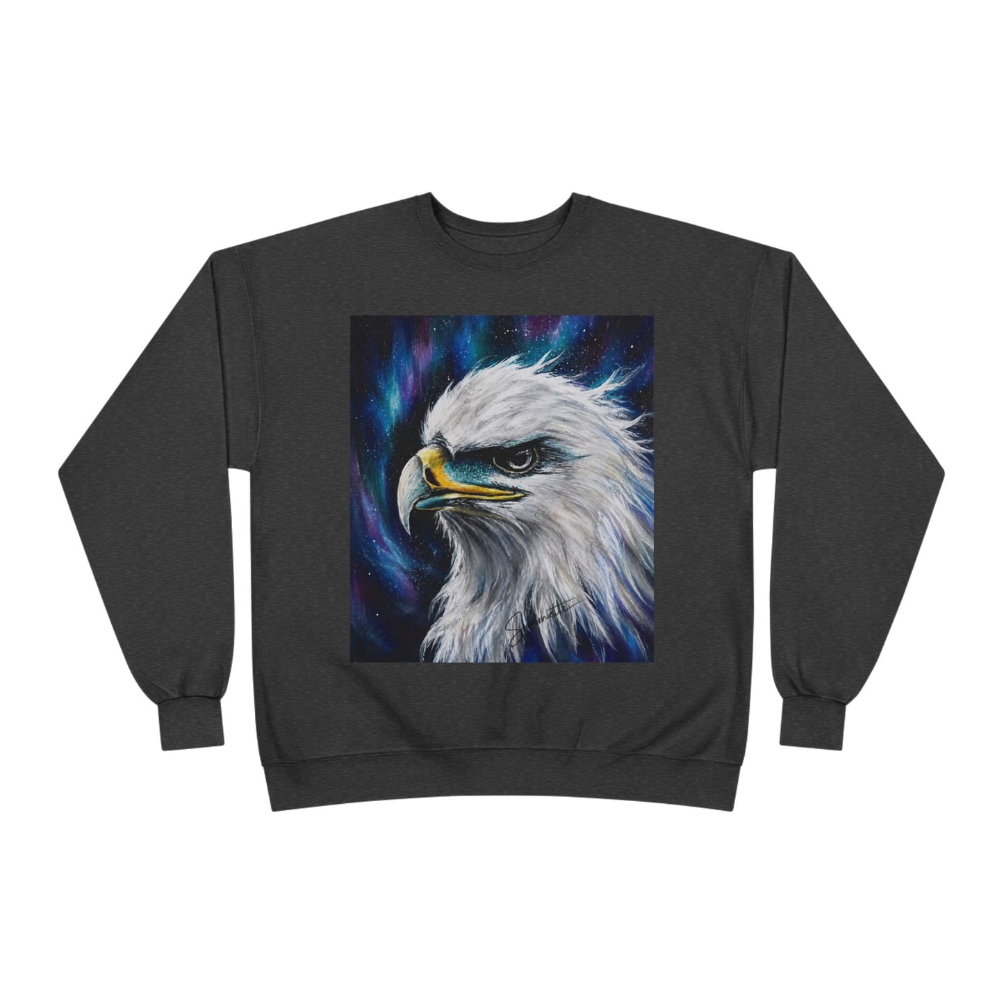 Unisex EcoSmart® Crewneck Sweatshirt-Eagle on Front