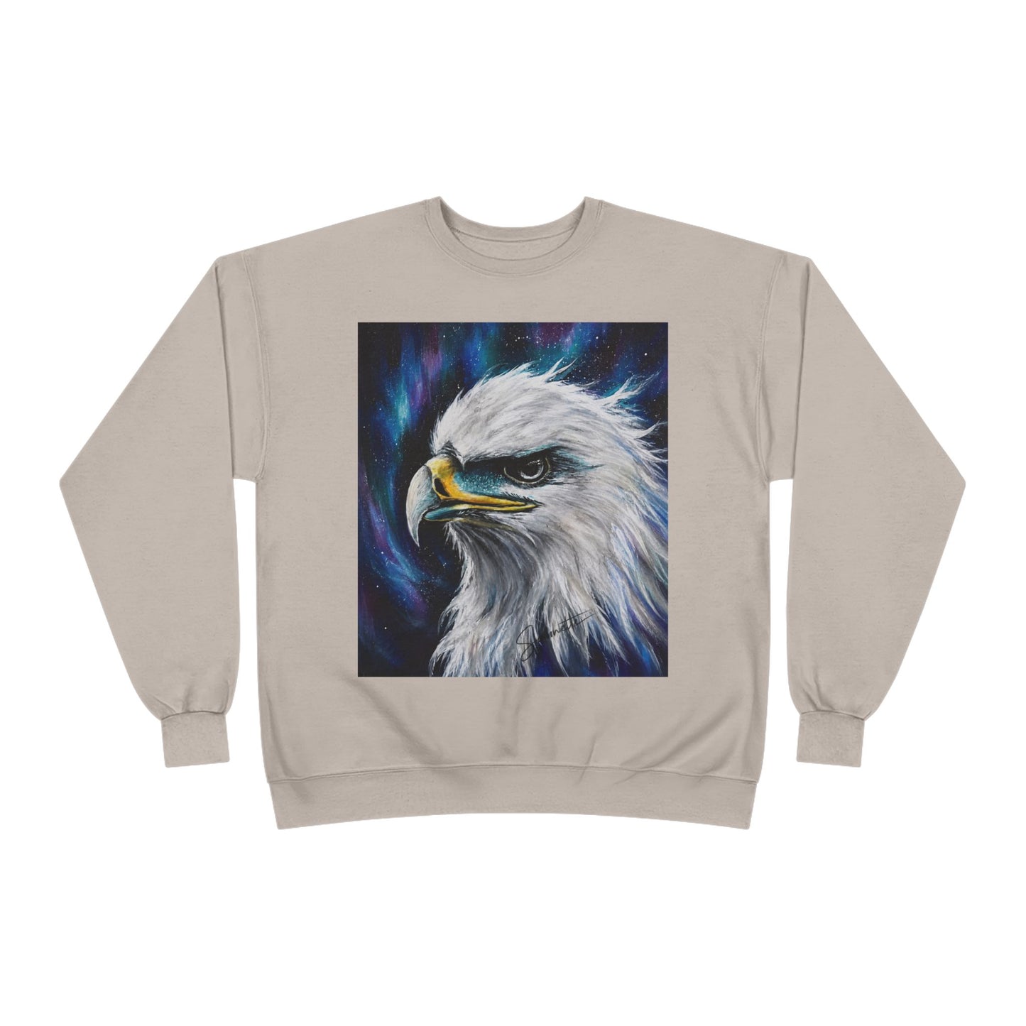 Unisex EcoSmart® Crewneck Sweatshirt-Eagle on Front