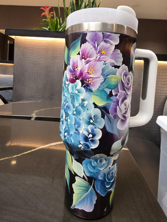 40 oz roses and hydrangeas